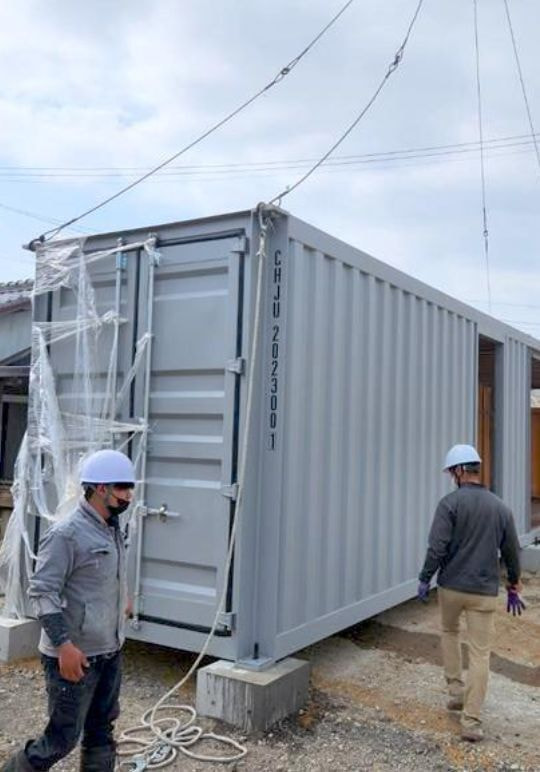 コンテナ設置工事